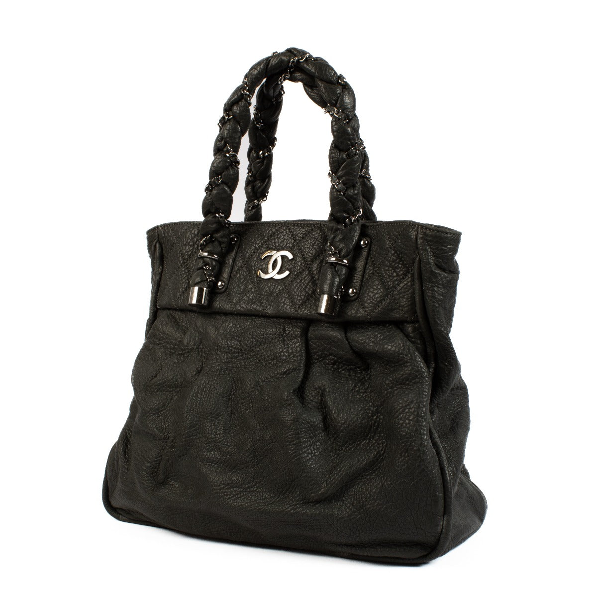 Shop 100% authentic secondhand Chanel Grey Lady Braid Tote Bag on Labellov.com
