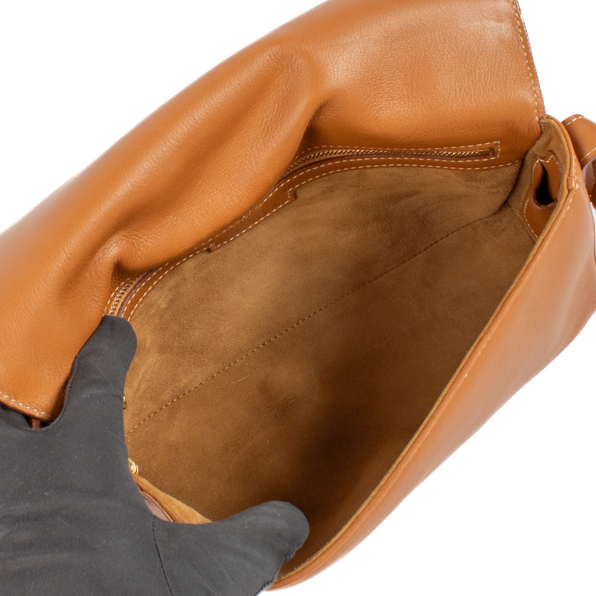 Sac bandoulière Delvaux Camel Passerelle