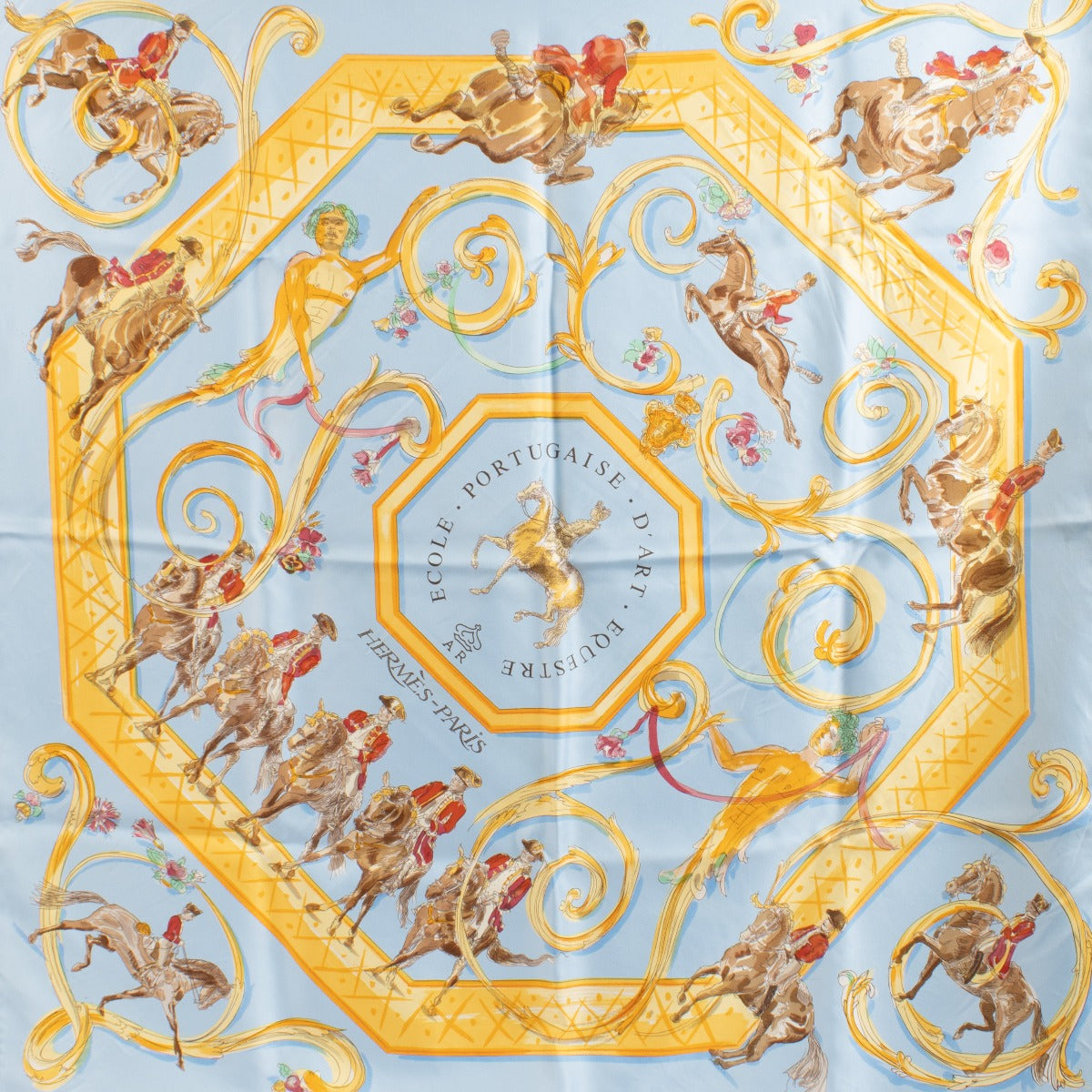 Hermès Ecole Portugaise d’Art Equestre 90 Scarf