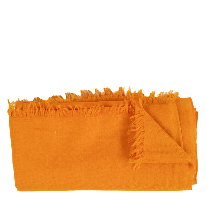 Shop 100% automatic secondhand Hermès Orange Cashmere Shawl on Labellov.com