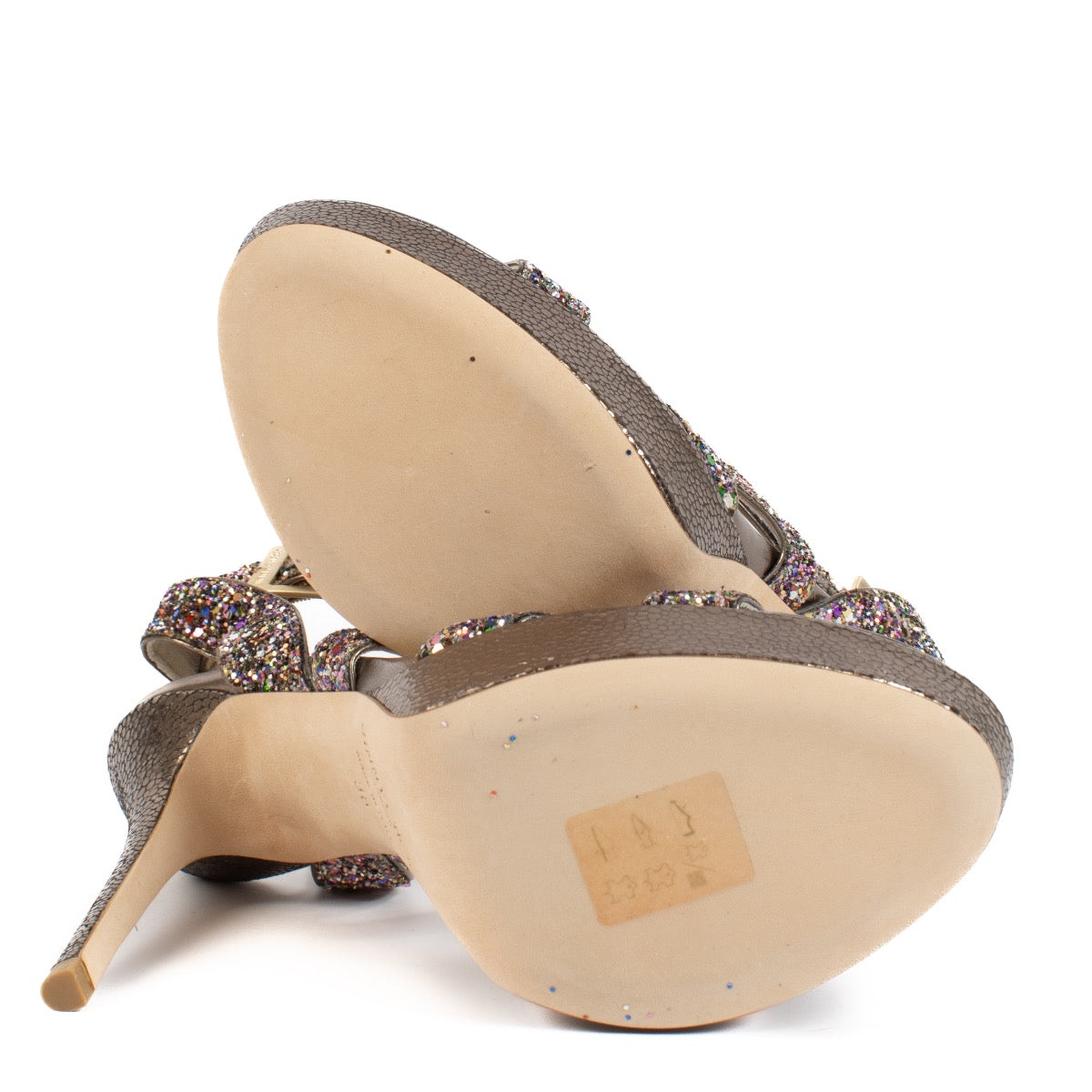 shop 100% authentic second hand Jimmy Choo Multicolor Glitter Heels - Size 38 on Labellov.com