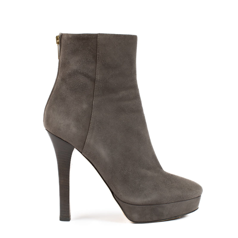shop 100% authentic second hand Jimmy Choo Grey Ankle Boots - Size 38 1/2 on Labellov.com