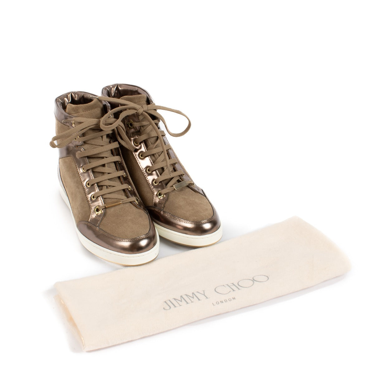 Shop 100% authentic secondhand Jimmy Choo Brown Sneakers - Size 37 on Labellov.com