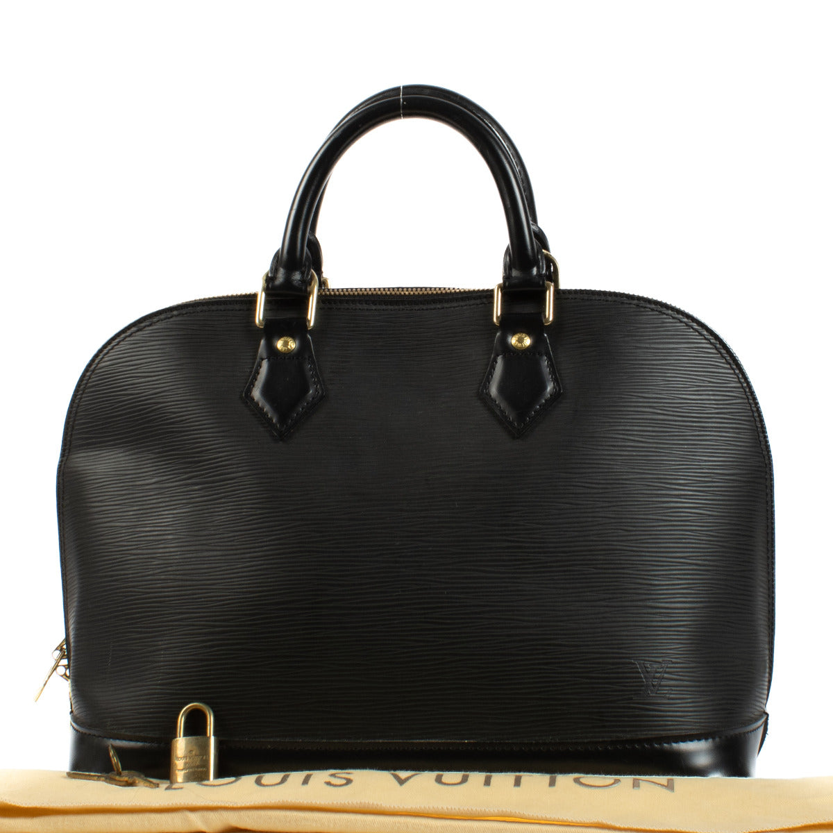 Sac Alma PM en cuir Épi noir Louis Vuitton