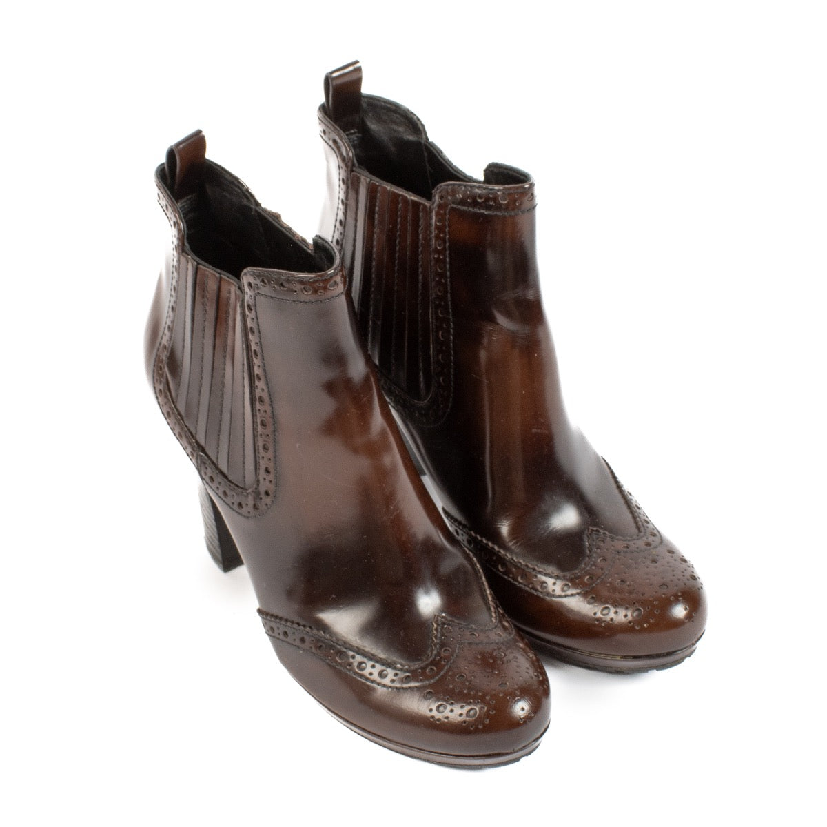 shop 100% authentic second hand Prada Burgundy Boots - Size 38 on Labellov.com