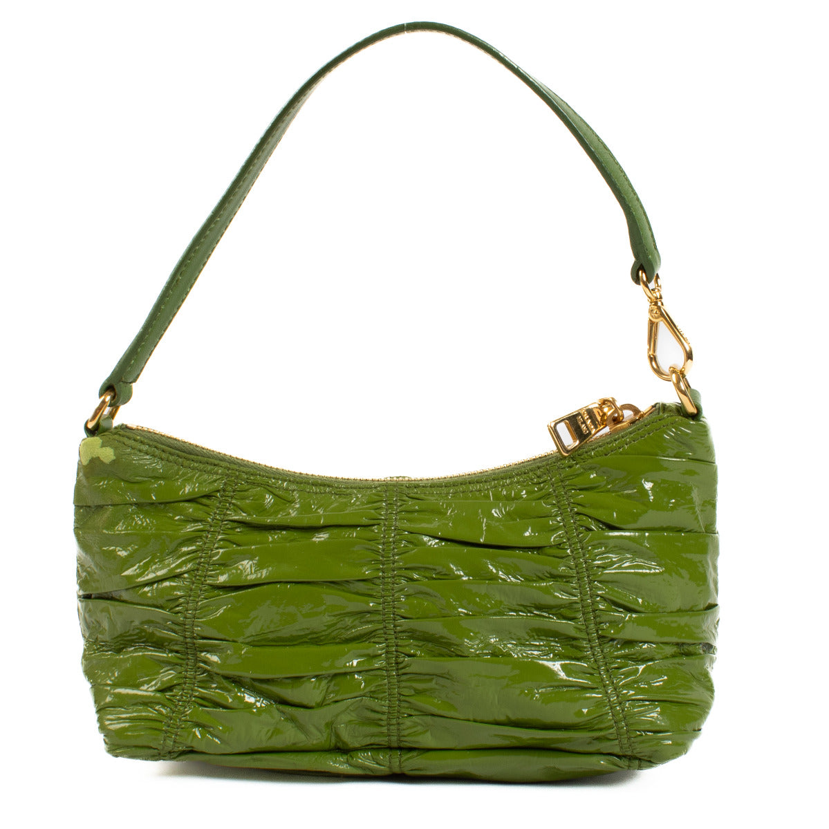 Prada Groene Lakleren Tas