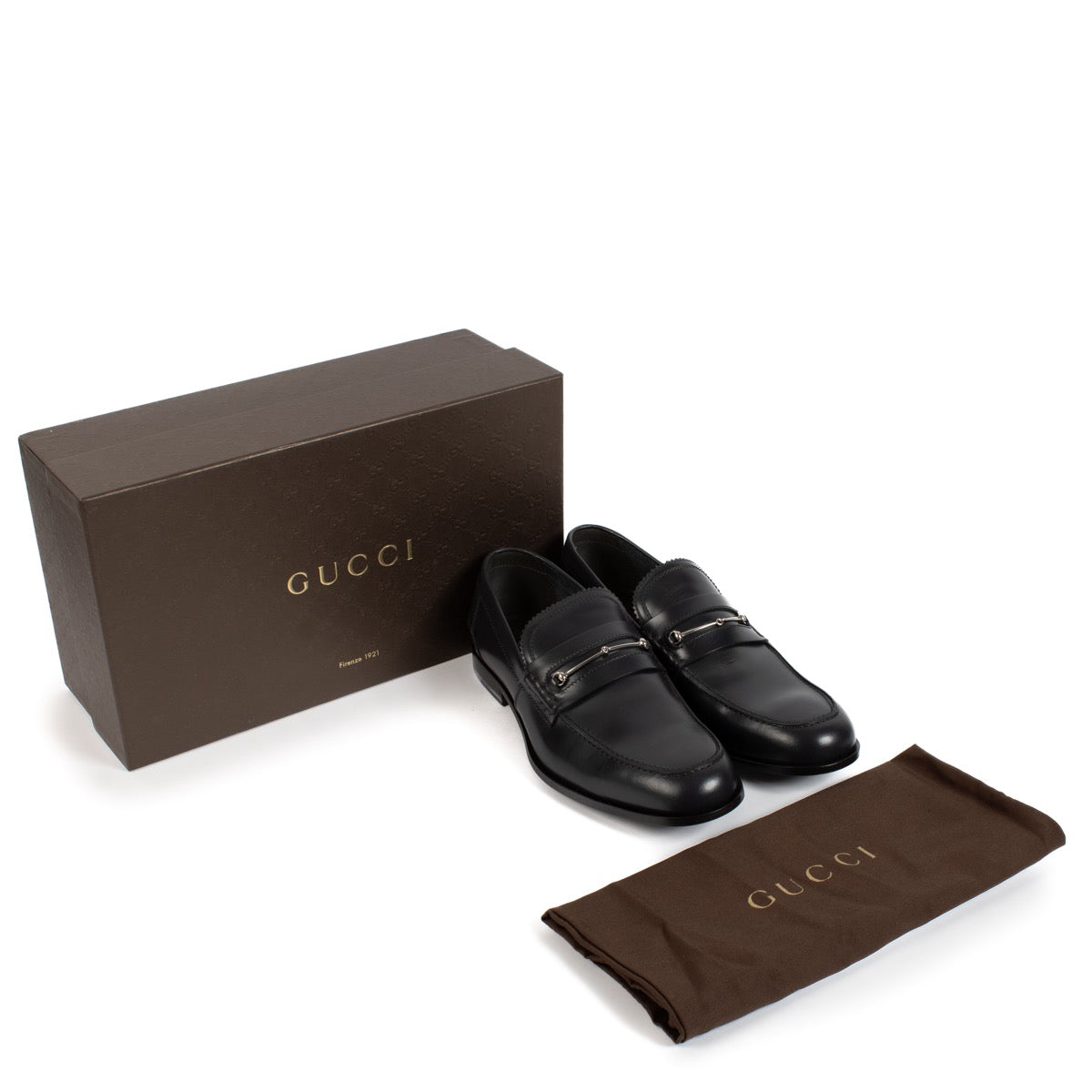 shop 100% authentic second hand Gucci Black Loafers - Size 9 1/2 on Labellov.com