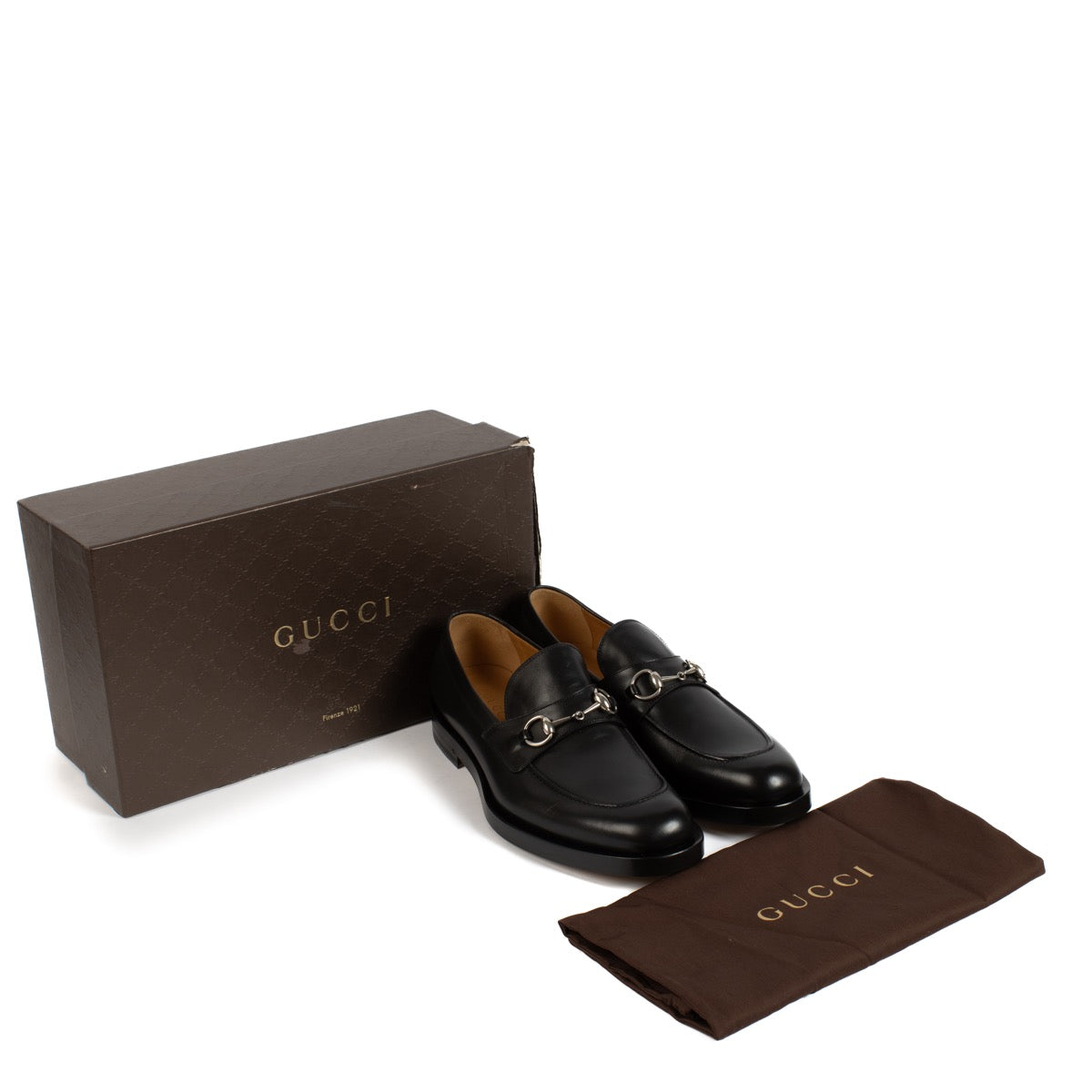 shop 100% authentic second hand Gucci Black Horsebit Loafers - Size 9 1/2 on Labellov.com