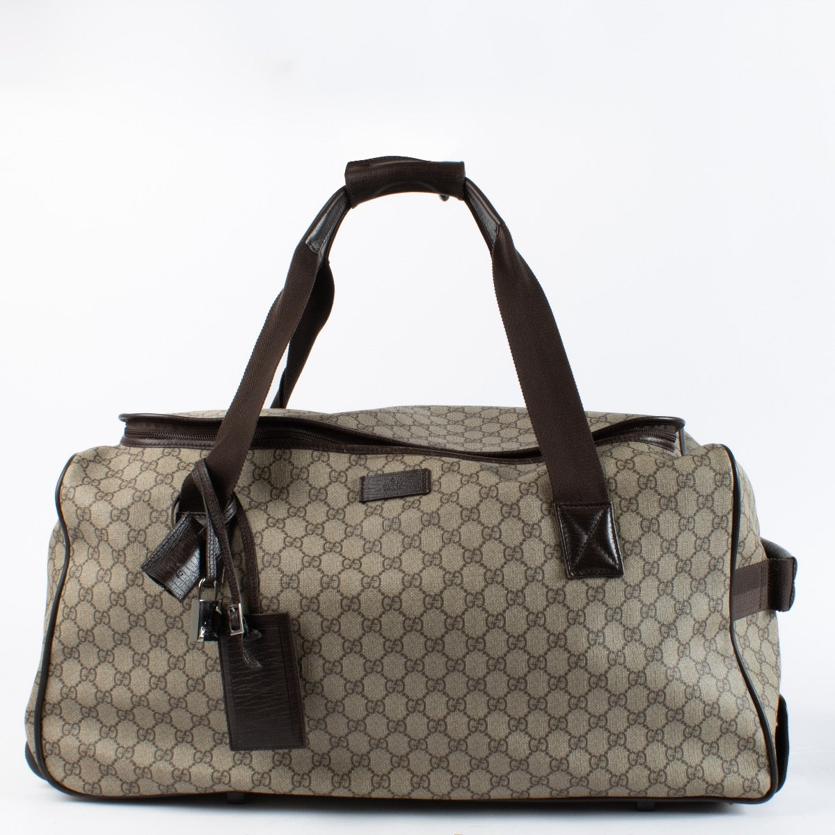 Authentic Second Hand Gucci GG Supreme Trolley Travel Bag on Labellov.com