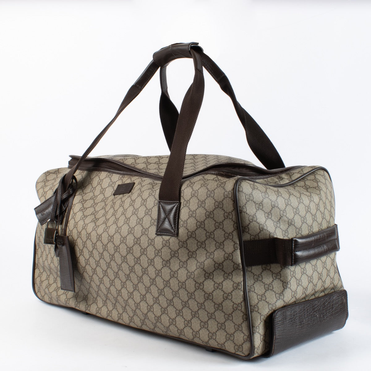 Authentic Second Hand Gucci GG Supreme Trolley Travel Bag on Labellov.com