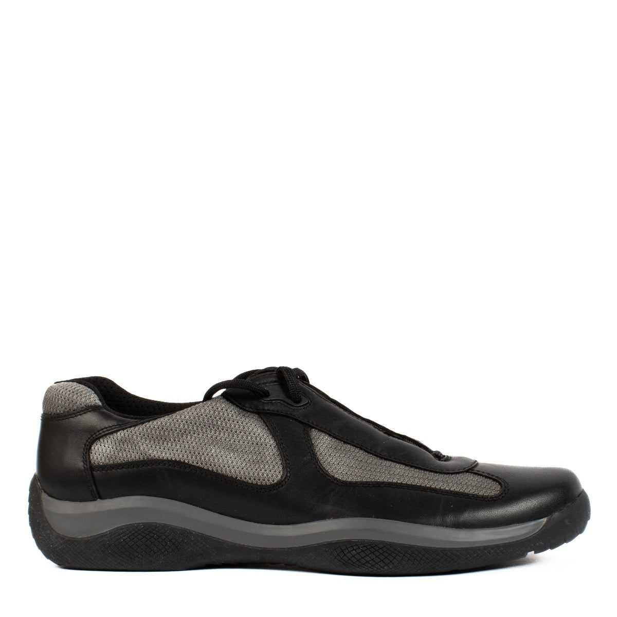 shop 100% authentic second hand Prada Grey America's Cup Sneakers - Size 10 on Labellov.com