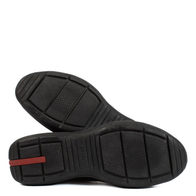 shop 100% authentic second hand Prada Grey America's Cup Sneakers - Size 10 on Labellov.com