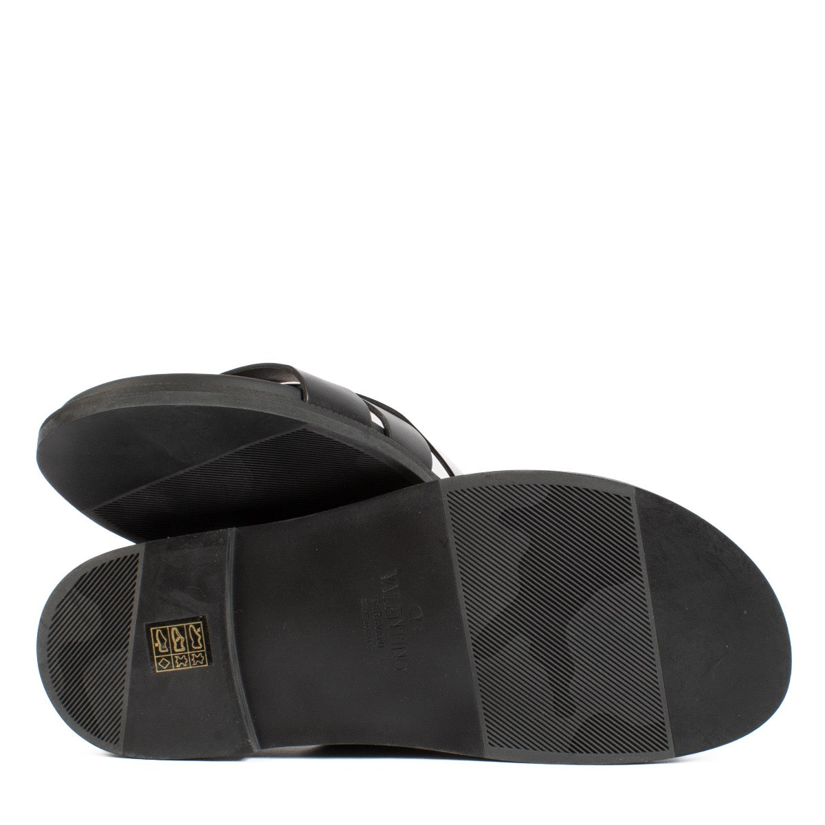 shop 100% authentic second hand Valentino Garavani VLTN Black Slides - Size 43 on Labellov.com