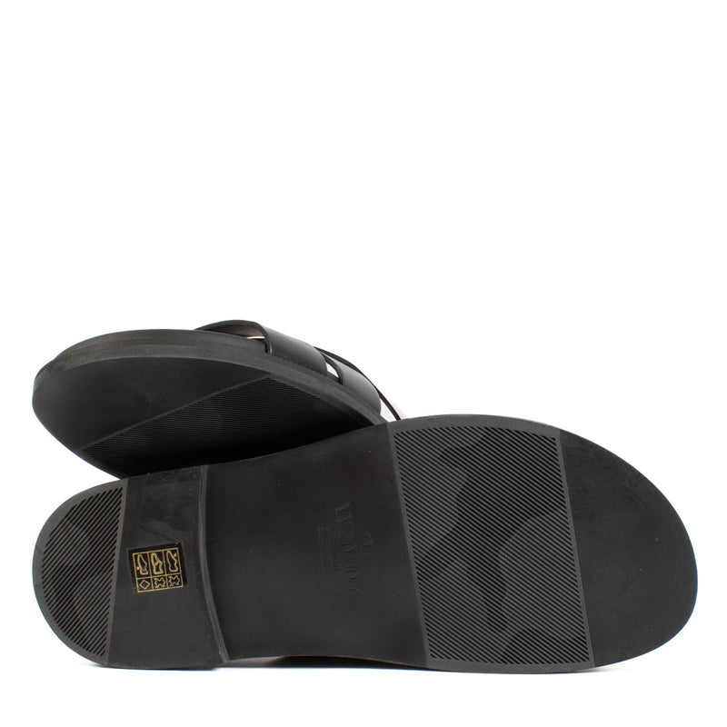 shop 100% authentic second hand Valentino Garavani VLTN Black Slides - Size 43 on Labellov.com