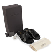 shop 100% authentic second hand Valentino Garavani VLTN Black Slides - Size 43 on Labellov.com