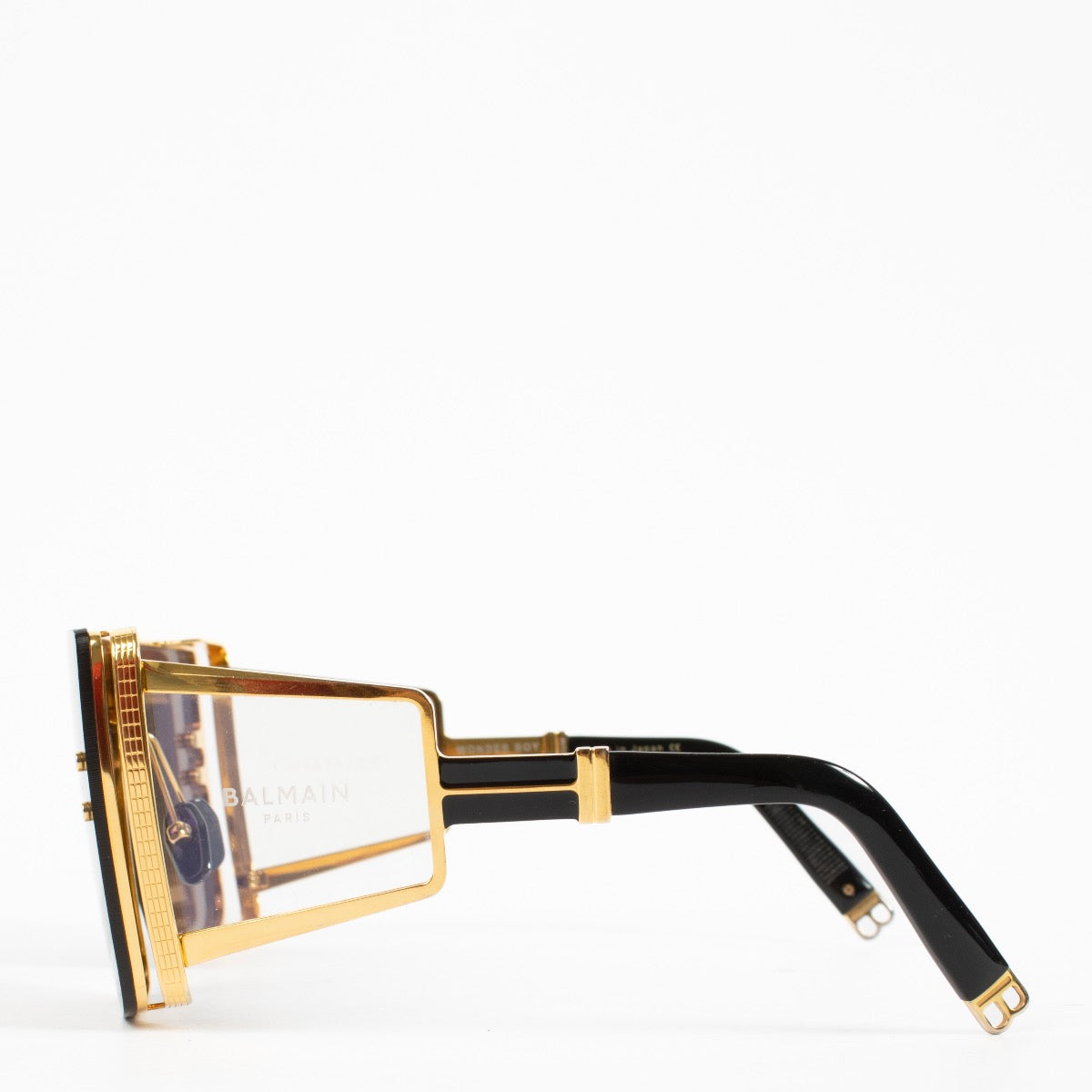 shop 100% authentic second hand Balmain Black Wonder Boy Geometric-Frame Sunglasses on Labellov.com