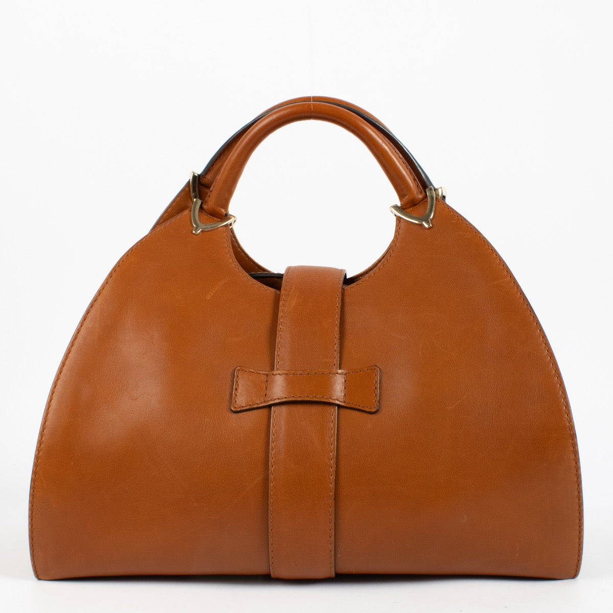 shop 100% authentic second hand Gucci Brown Stirrup Top Handle Bag on Labellov.com