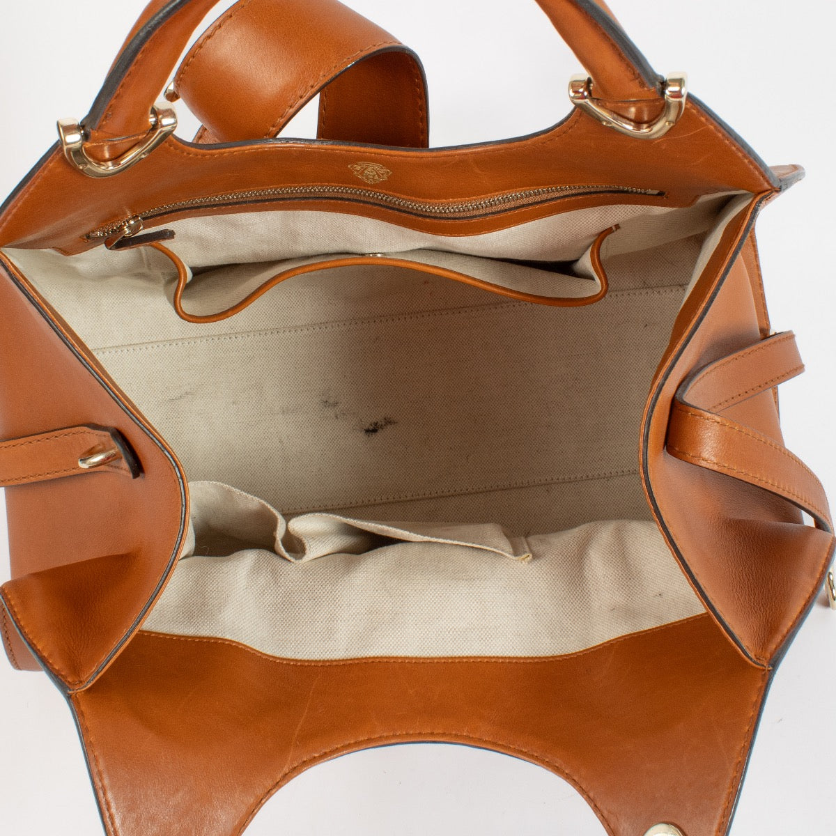 shop 100% authentic second hand Gucci Brown Stirrup Top Handle Bag on Labellov.com