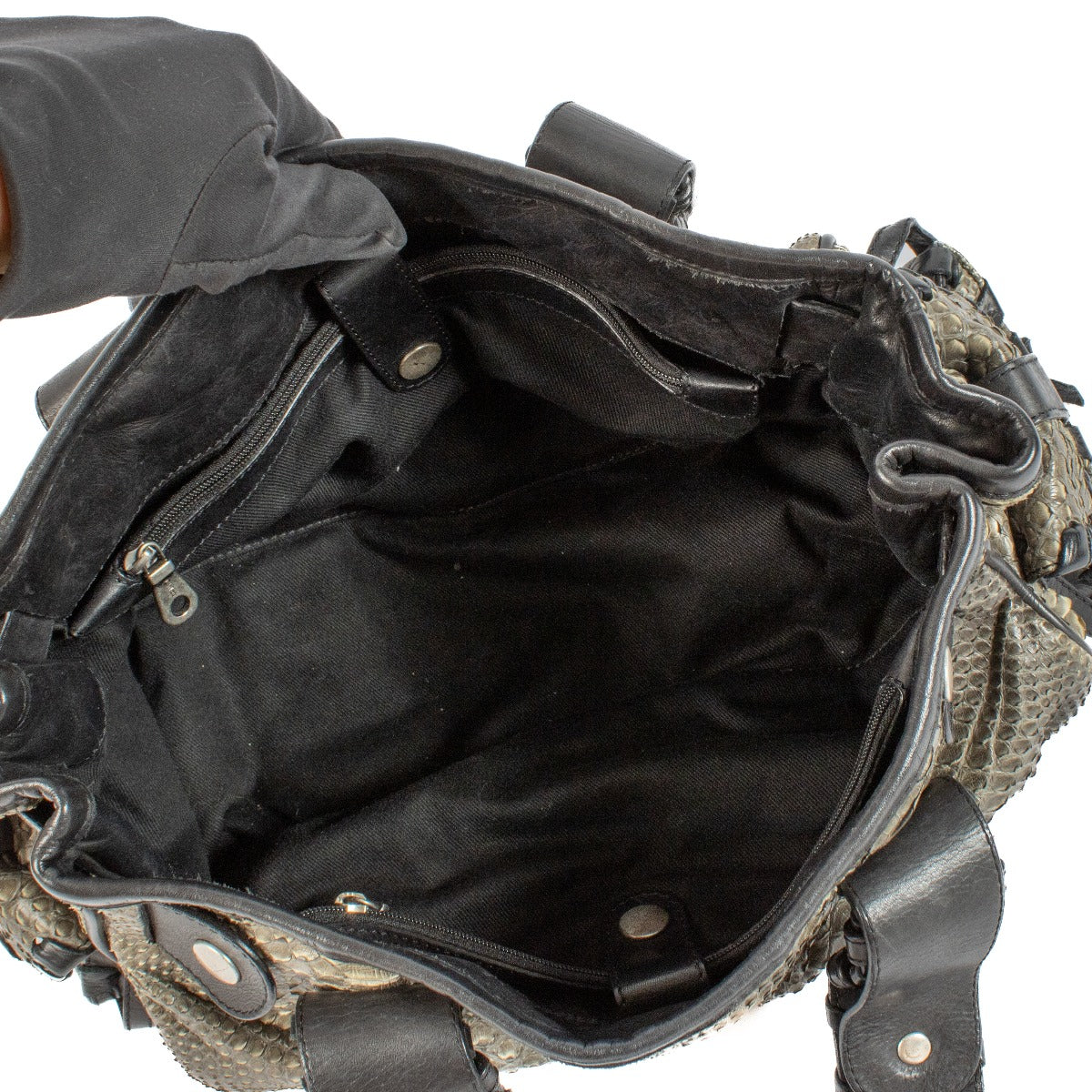 Shop 100% authentic secondhand Chloé Grey Python Silverado Bag on Labellov.com
