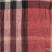Burberry Red Checkered Scarf