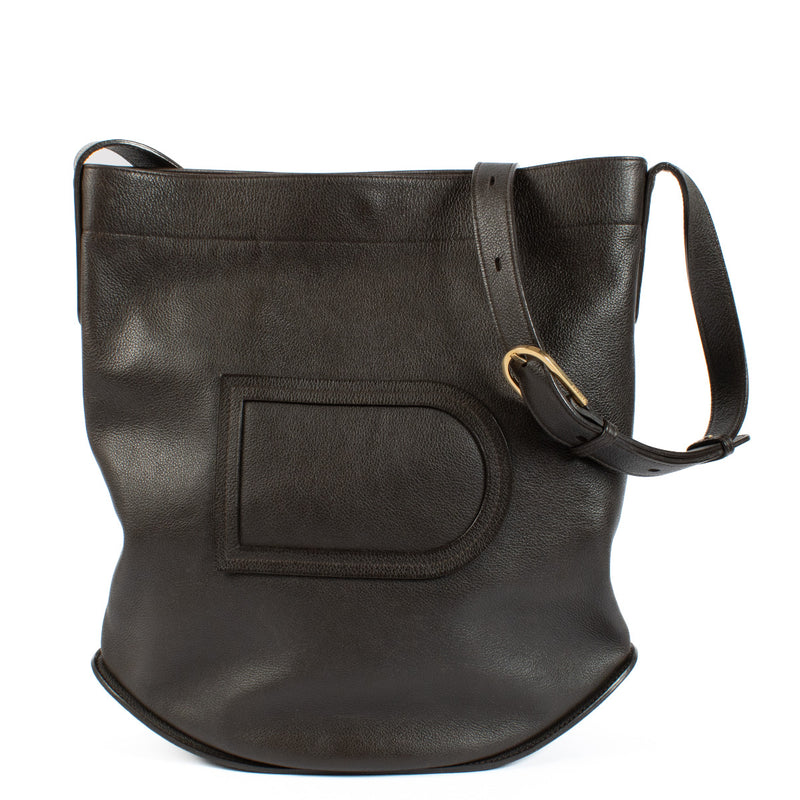 Delvaux Dark Brown Pin Bag