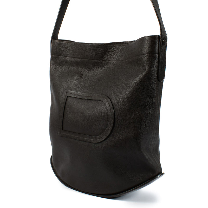 Delvaux Dark Brown Pin Bag