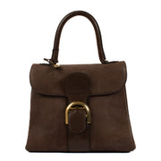 Delvaux Brown Nubuck PM Brillant Bag