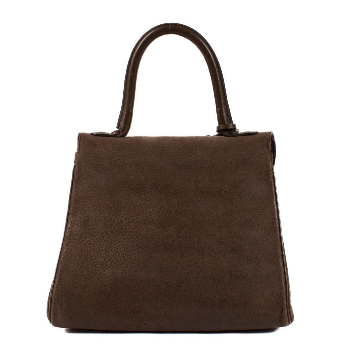Sac Delvaux Brillant PM en nubuck marron