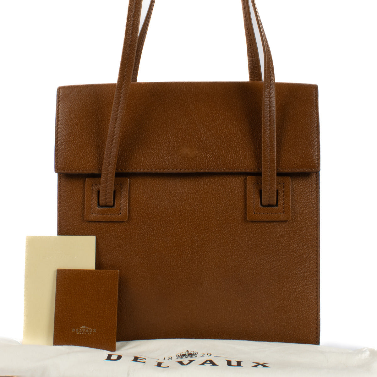 Delvaux Brown Santal MM Shoulder Bag