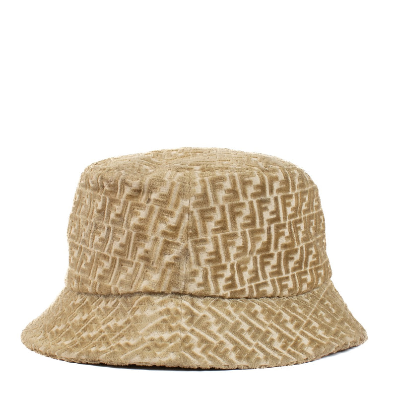 Shop safe online at Labellov in Antwerp, Brussels and Knokke this 100% authentic second hand Fendi Beige FF Bucket Hat - size L