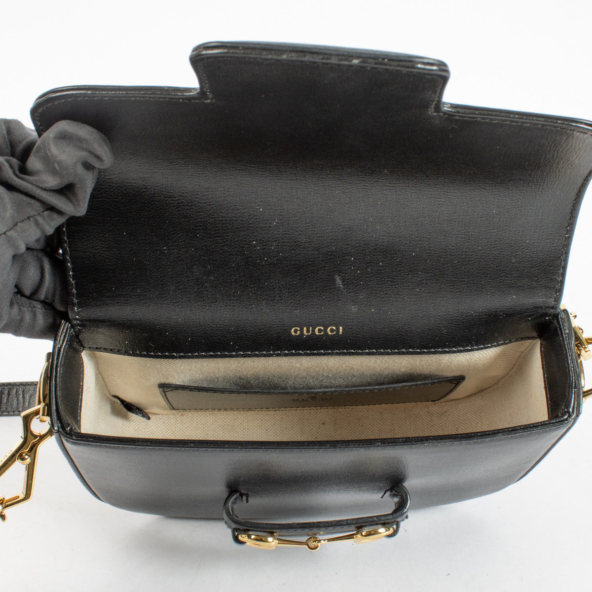 Petit sac Gucci Horsebit 1955 noir