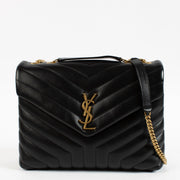 Shop 100% authentic second hand Saint Laurent Black Medium Loulou Bag Crossbody on Labellov.com