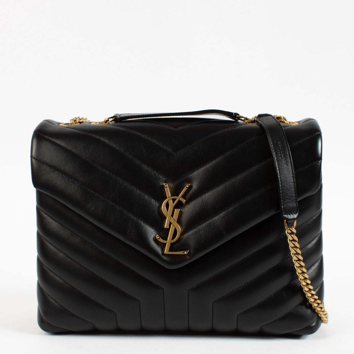 Shop 100% authentic second hand Saint Laurent Black Medium Loulou Bag Crossbody on Labellov.com