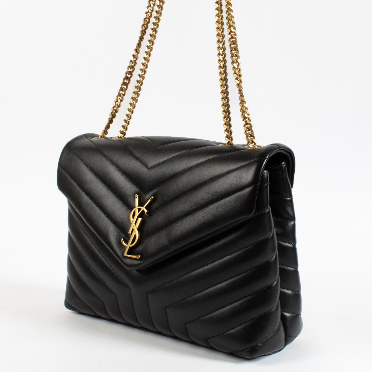Shop 100% authentic second hand Saint Laurent Black Medium Loulou Bag Crossbody on Labellov.com