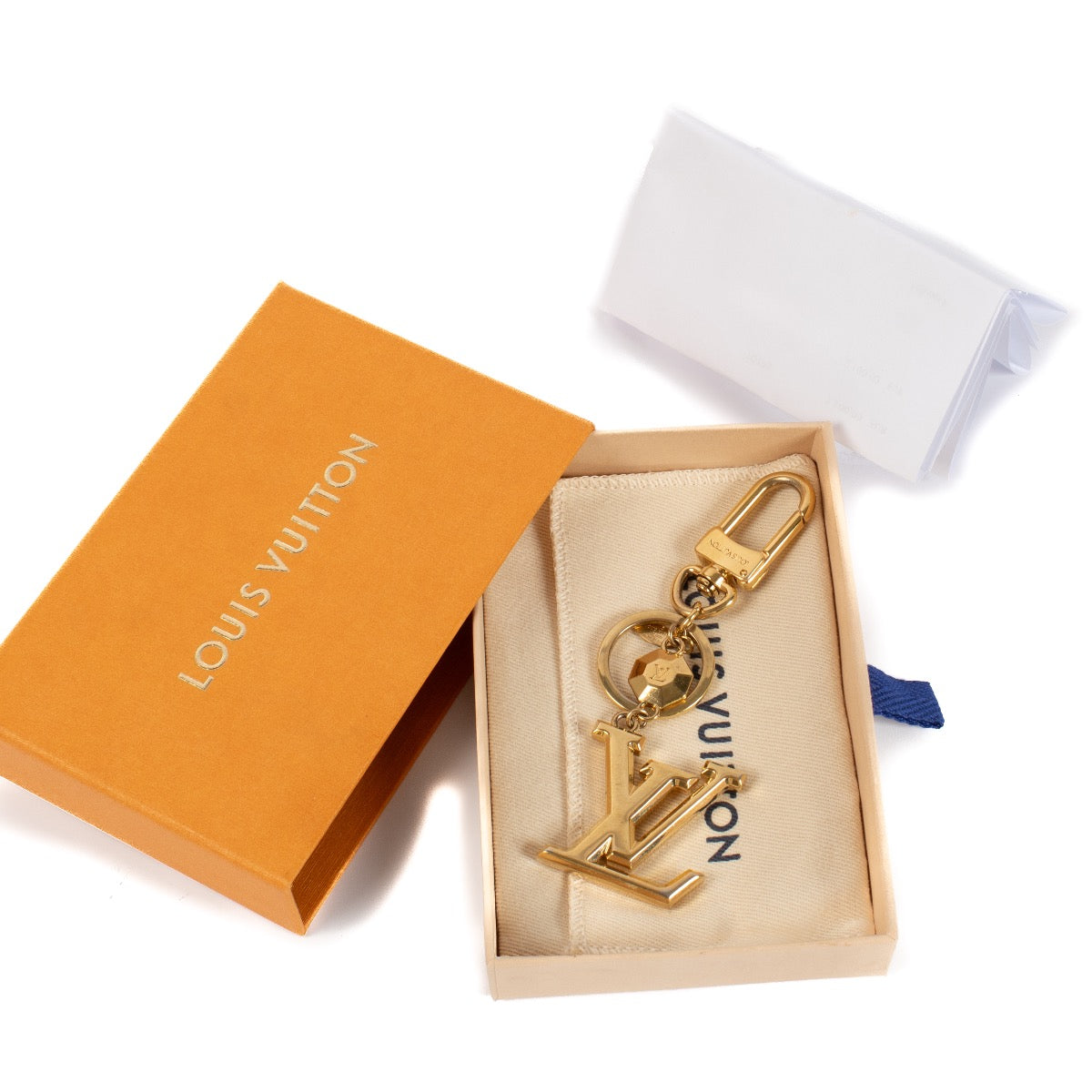 shop 100% authentic second hand Louis Vuitton Gold LV Facettes NM Charm on Labellov.com