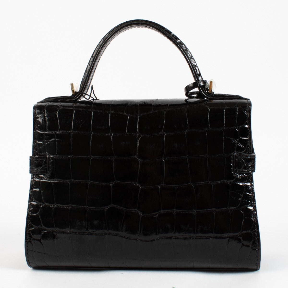 Delvaux Tempête Mini en alligator noir brillant