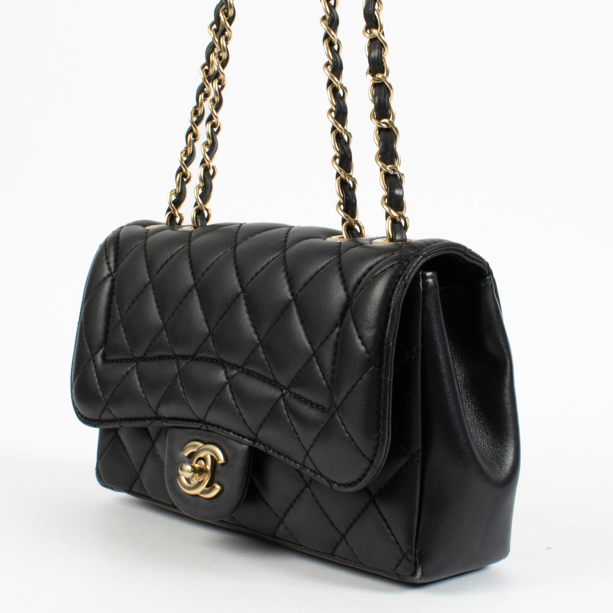 Chanel Black Lambskin Small Mademoiselle Chic Flap Bag