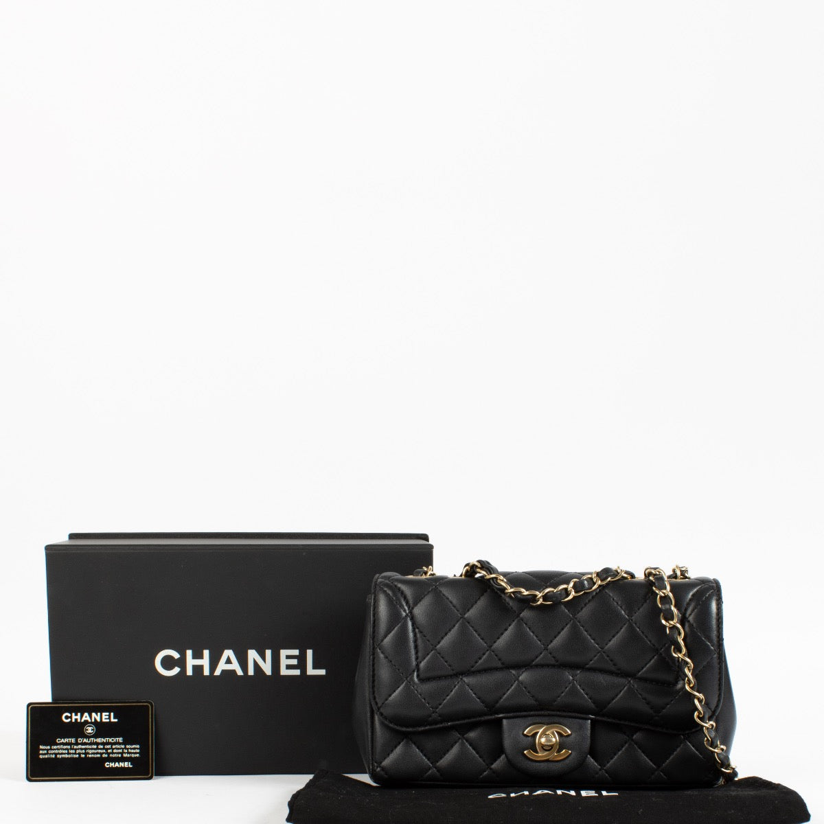 Chanel Black Lambskin Small Mademoiselle Chic Flap Bag