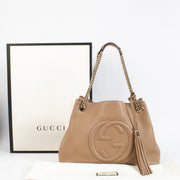 shop 100% authentic second hand Gucci Beige Soho Hobo Bag on Labellov.com