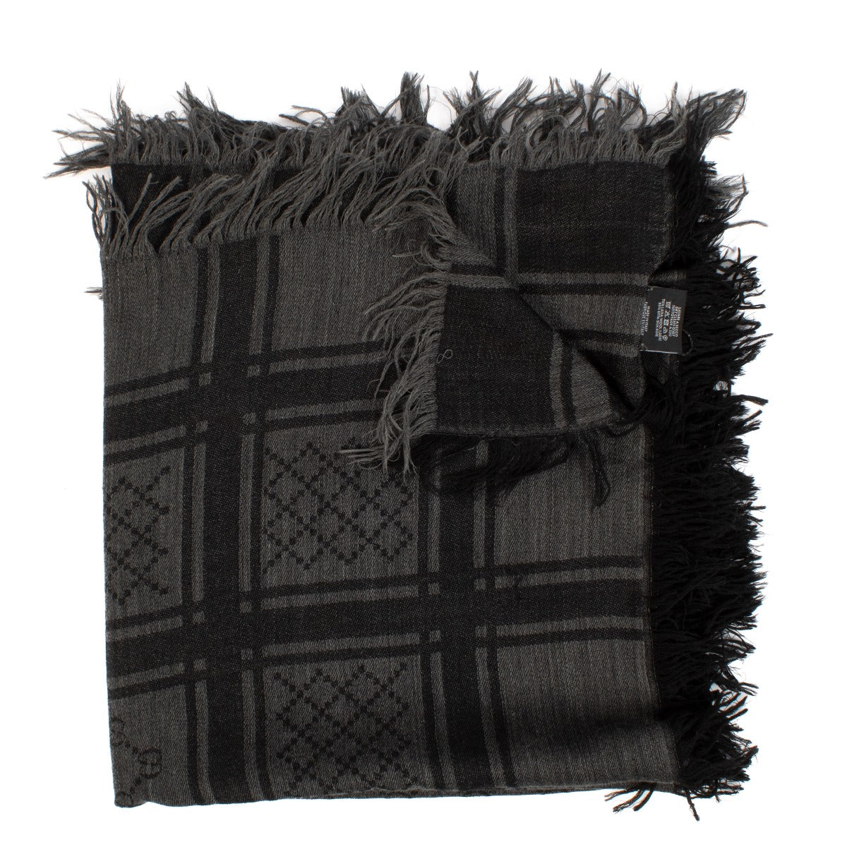 shop 100% authentic second hand Gucci Grey GG Shawl on Labellov.com