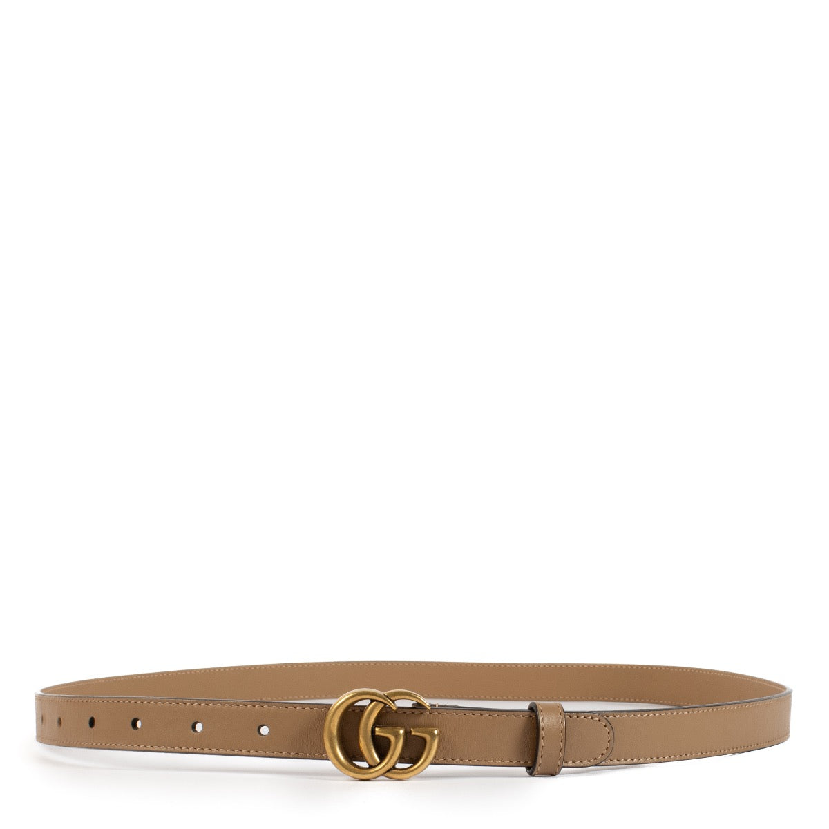 shop 100% authentic second hand Gucci Beige GG Slim Belt - Size 95 on Labellov.com