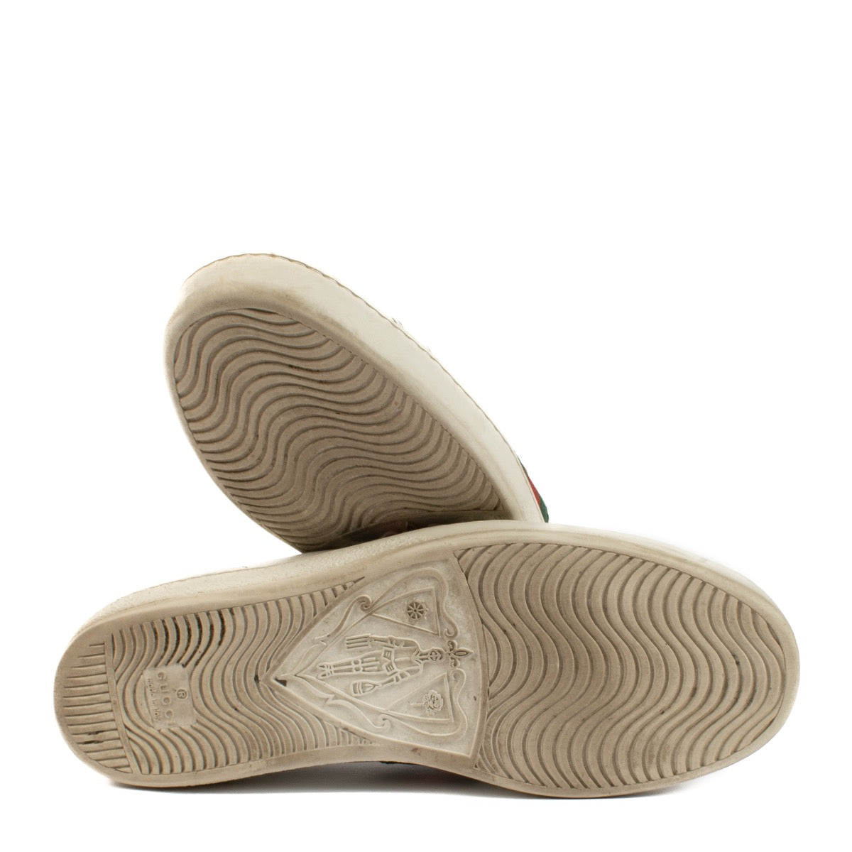 shop 100% authentic second hand Gucci White Ace Sneakers - Size 40 on Labellov.com