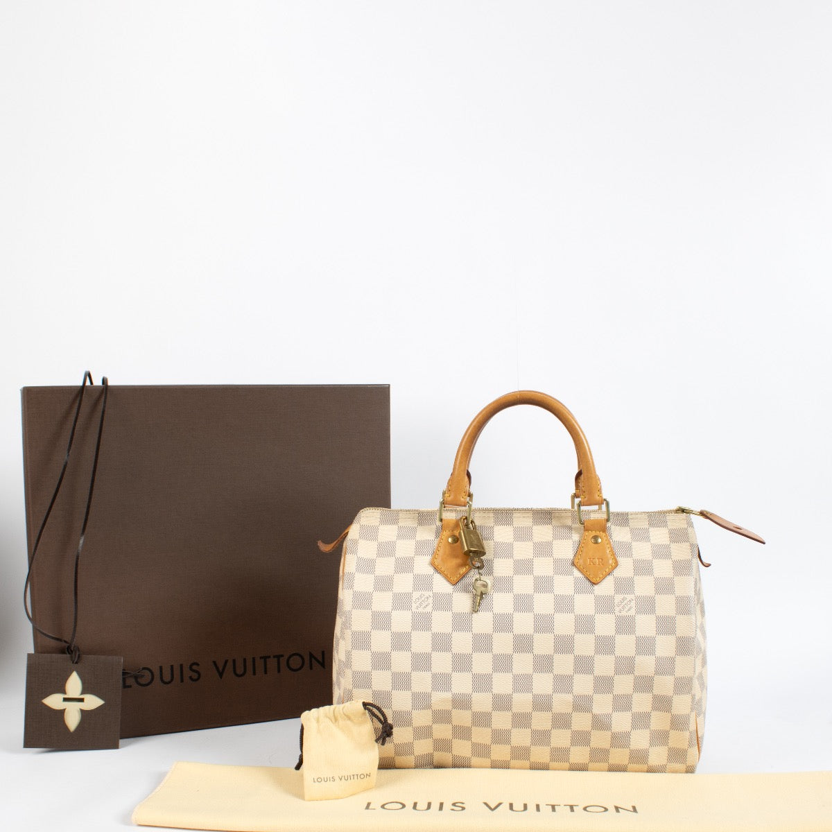 shop 100% authentic second hand Louis Vuitton Damier Azur Speedy 30 on Labellov.com