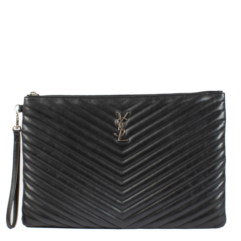 shop 100% authentic second hand Saint Laurent Black Cassandre Pouch on Labellov.com
