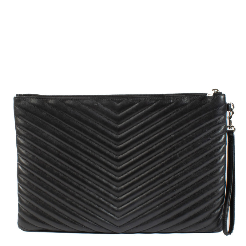 shop 100% authentic second hand Saint Laurent Black Cassandre Pouch on Labellov.com