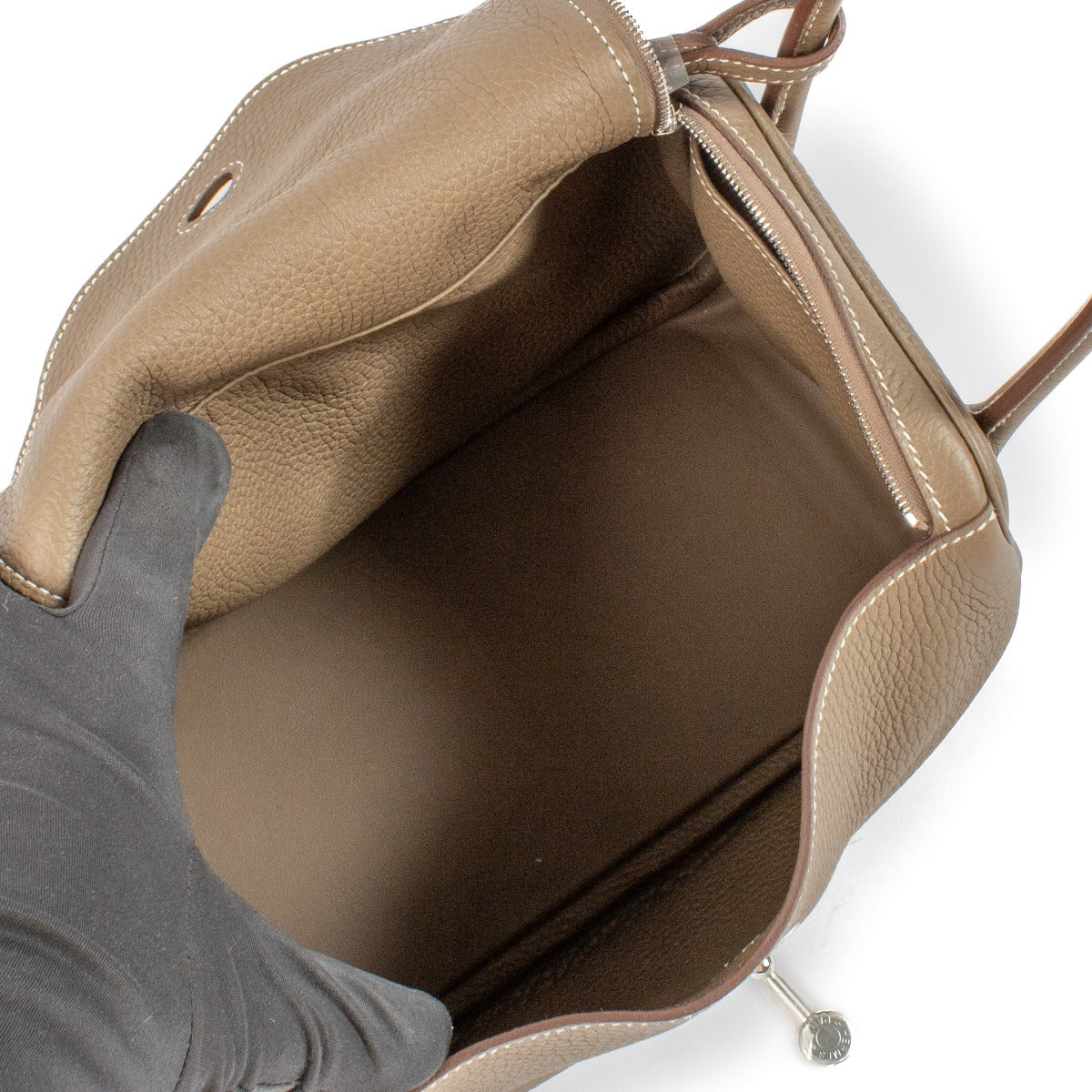 Hermès Lindy 26 Etoupe Taurillon Clemence PHW
