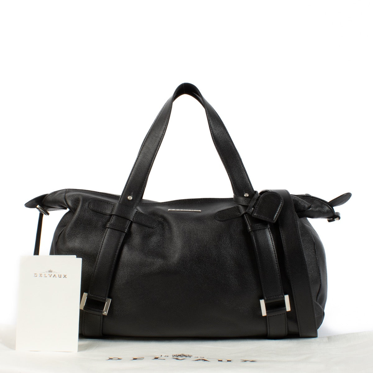 shop 100% authentic second hand Delvaux Black Destrier Covent Garden Bag on Labellov.com