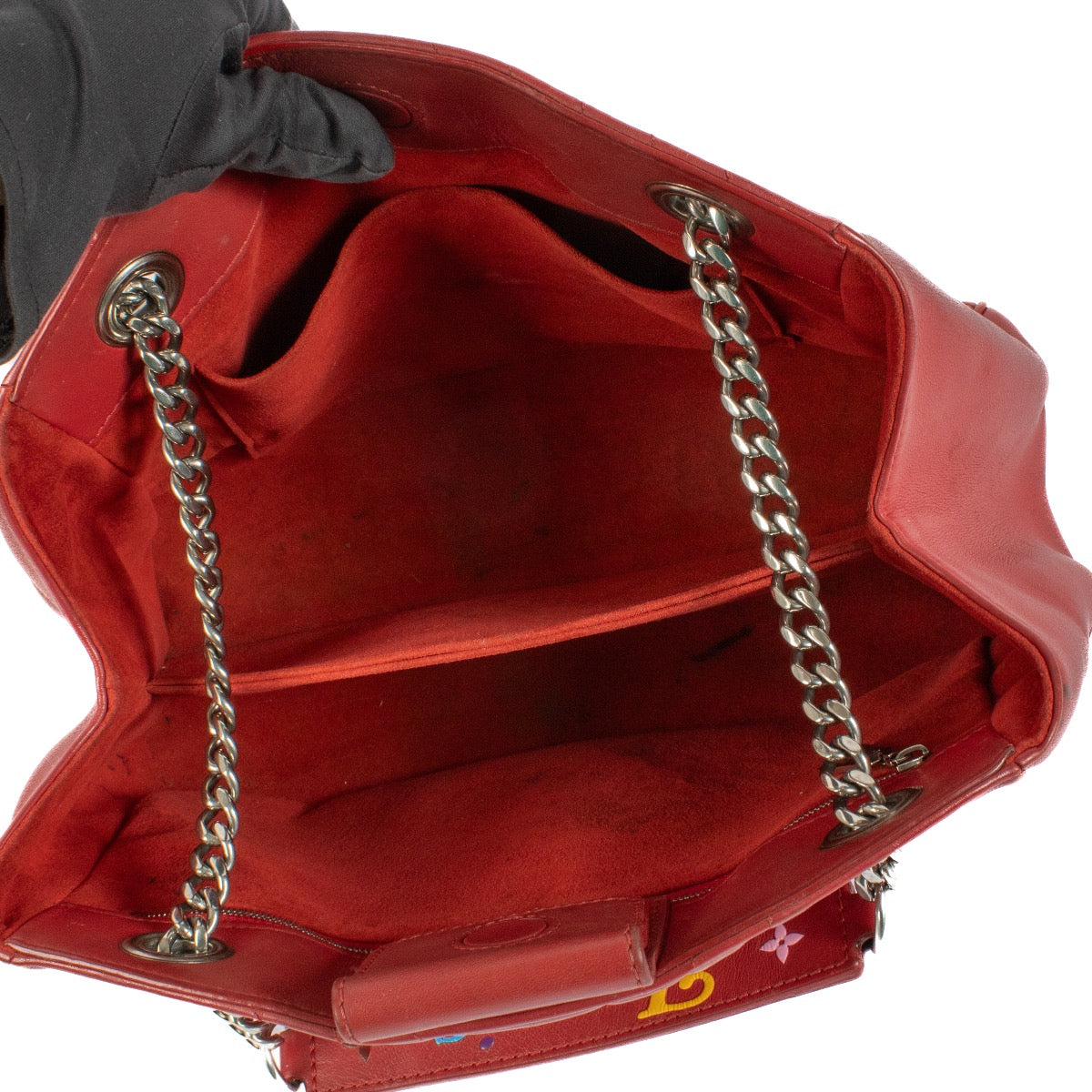 shop 100% authentic second hand Louis Vuitton Red New Wave Chain Tote Bag on Labellov.com