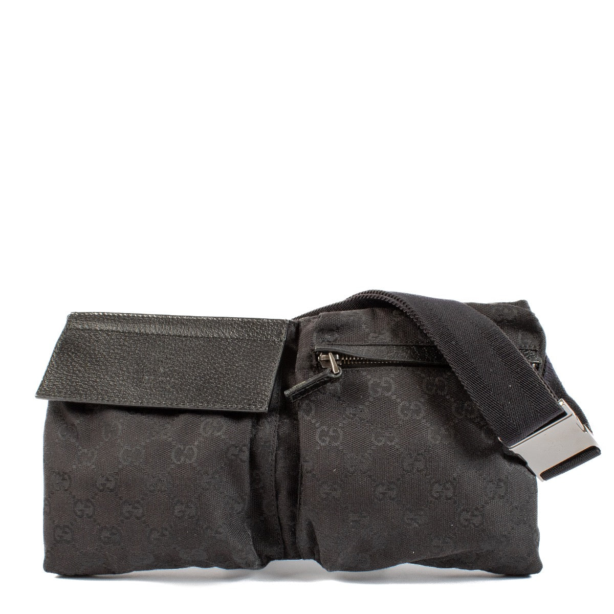 shop 100% authentic second hand Gucci Black GG Canvas Belt Bag on Labellov.com