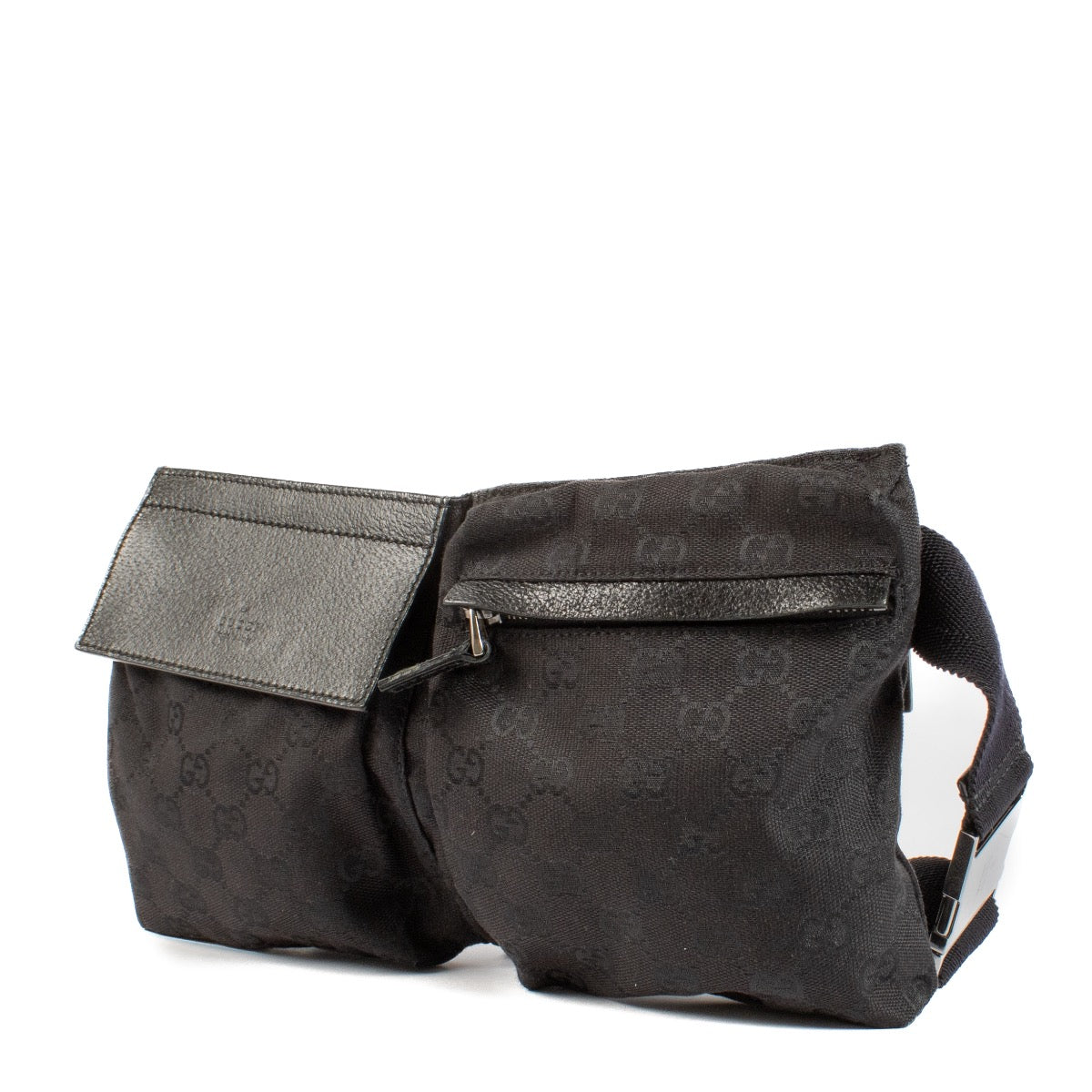 shop 100% authentic second hand Gucci Black GG Canvas Belt Bag on Labellov.com